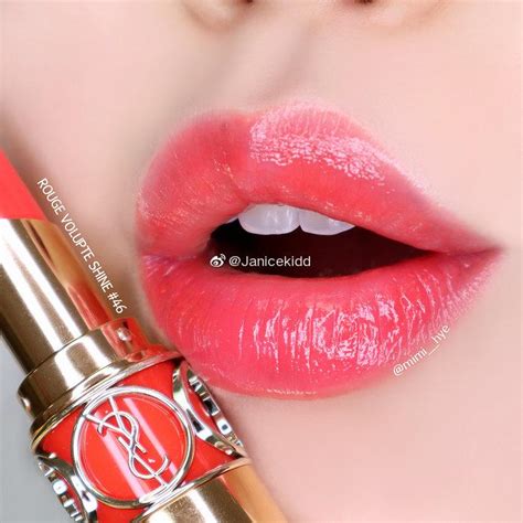 ysl rouge volupte shine 试 色